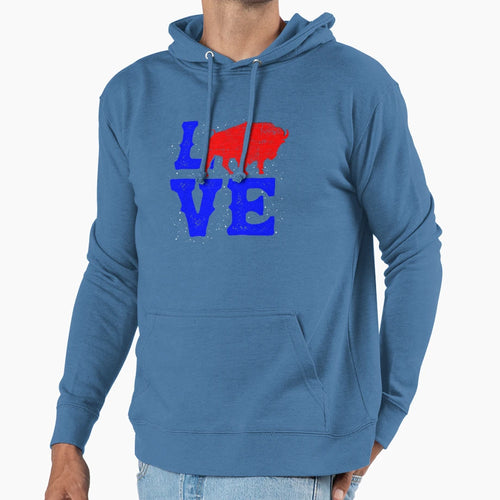 Wild American Bison Lover Valentines Hoodie - Trendy Graphic for Adults - T-Shirt, Sweatshirt, Hoodie