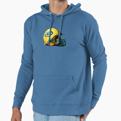 Packers Helmet Sprite Hoodie - Fun Novelty Design Men Women - T-Shirt, Sweatshirt, Hoodie