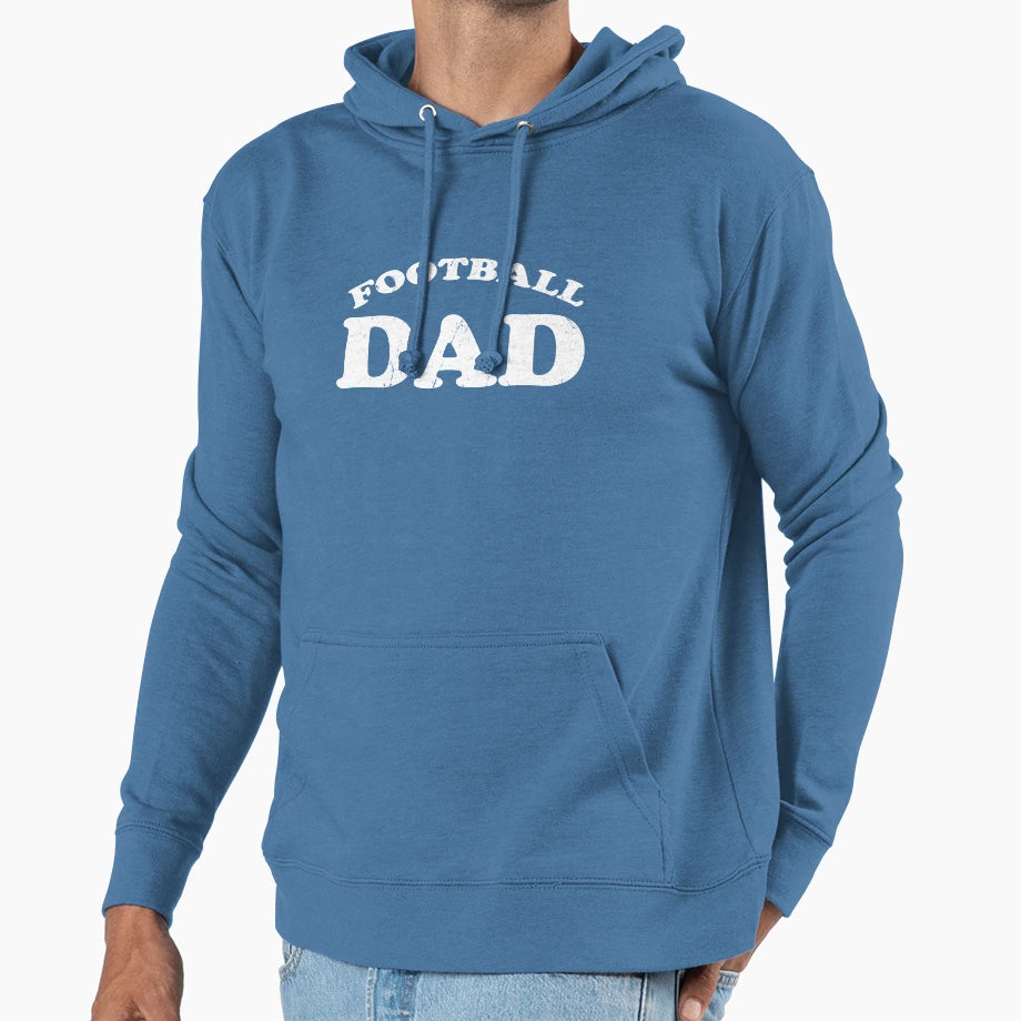 Football Dad Gift Proud Father Distressed T-Shirt - Trendy Graphic Unisex - T-Shirt, Sweatshirt, Hoodie
