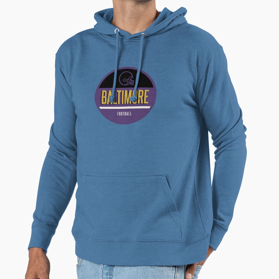 Baltimore Football Hoodie - Fun Novelty Design Unisex - T-Shirt, Sweatshirt, Hoodie