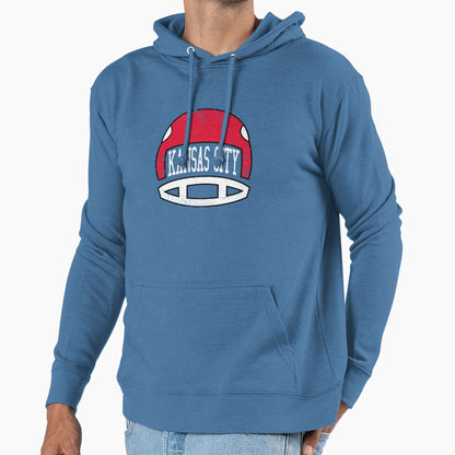 Kansas City Helmet Red Hoodie - Custom Art Print Unisex - T-Shirt, Sweatshirt, Hoodie