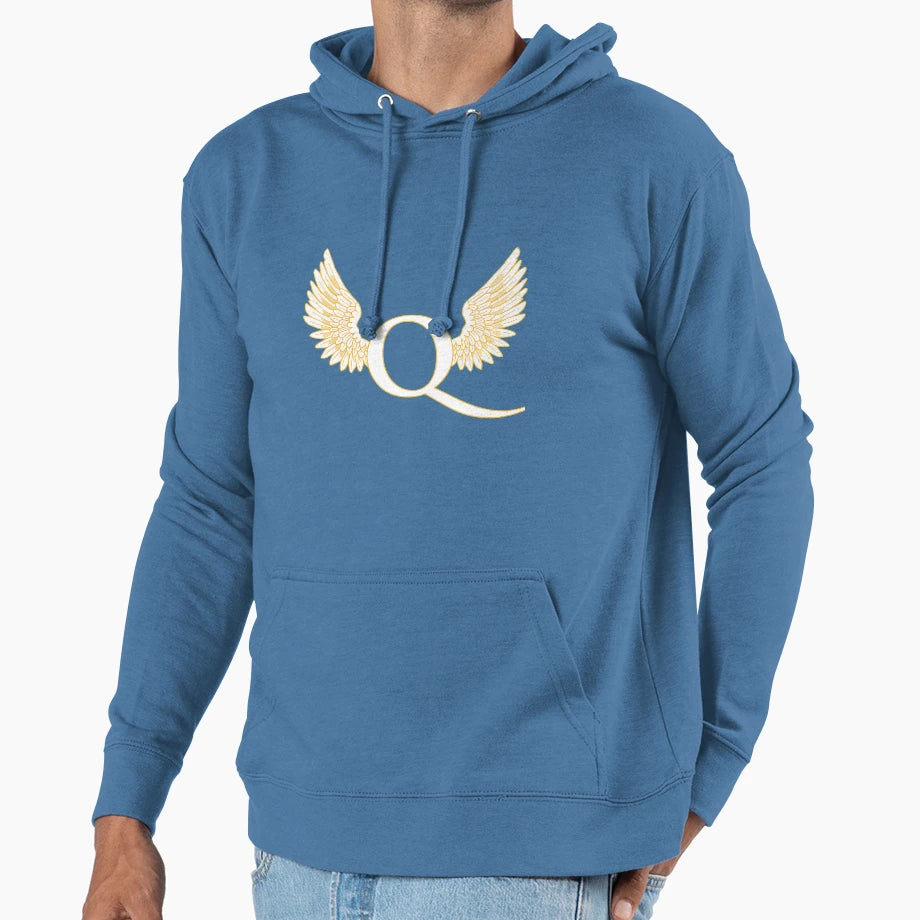 Q Angel Hoodie - Graphic Print Unisex - T-Shirt, Sweatshirt, Hoodie