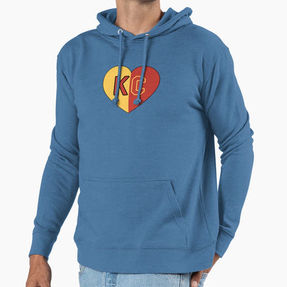 I Love Kansas City Kc Heart Hoodie - Graphic Print Men Women - T-Shirt, Sweatshirt, Hoodie