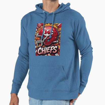 Kc Football Red And Gold Kingdom Hoodie - Fun Novelty Design Unisex - T-Shirt, Sweatshirt, Hoodie