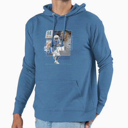 Amon Ra St Brown Detroit Lions Football Art Hoodie - Graphic Print Unisex - T-Shirt, Sweatshirt, Hoodie