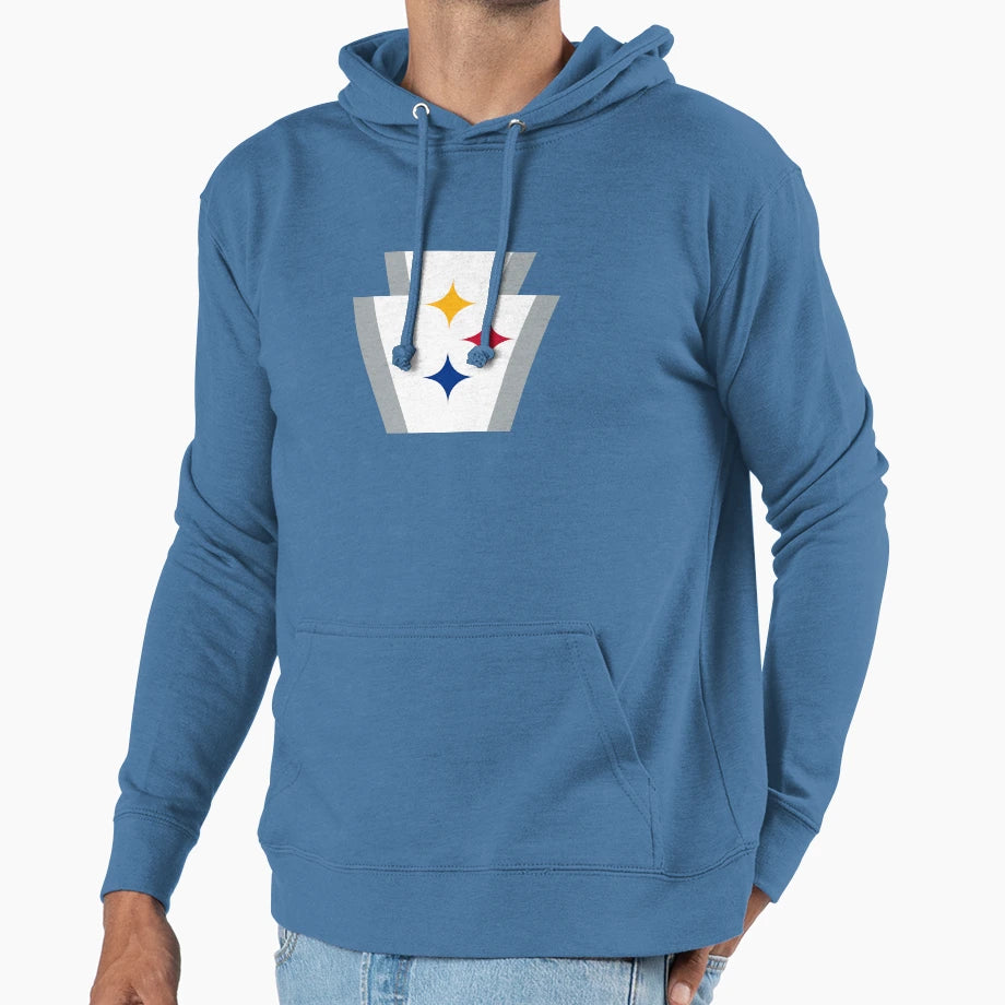 Pittsburgh Football Keystone Hoodie - Custom Art Print Men Women - T-Shirt, Sweatshirt, Hoodie