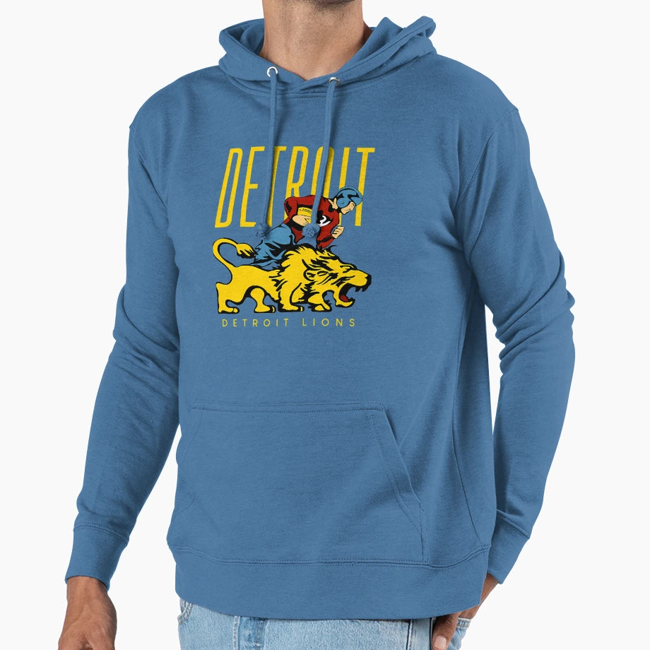 Detroit Lions Hoodie - Fun Novelty Design Men Women - T-Shirt, Sweatshirt, Hoodie