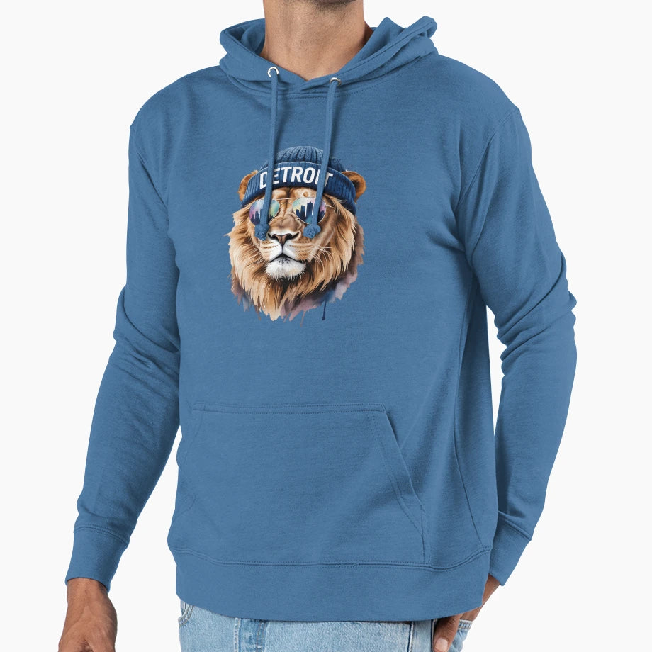 Detroit Lion City Pride Hoodie - Streetwear Style for Adults - T-Shirt, Sweatshirt, Hoodie