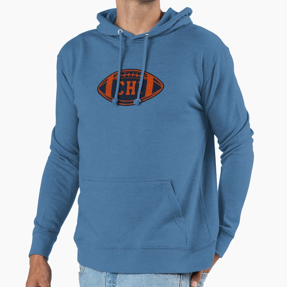 Chicago Throwback Football Hoodie - Streetwear Style Unisex - T-Shirt, Sweatshirt, Hoodie