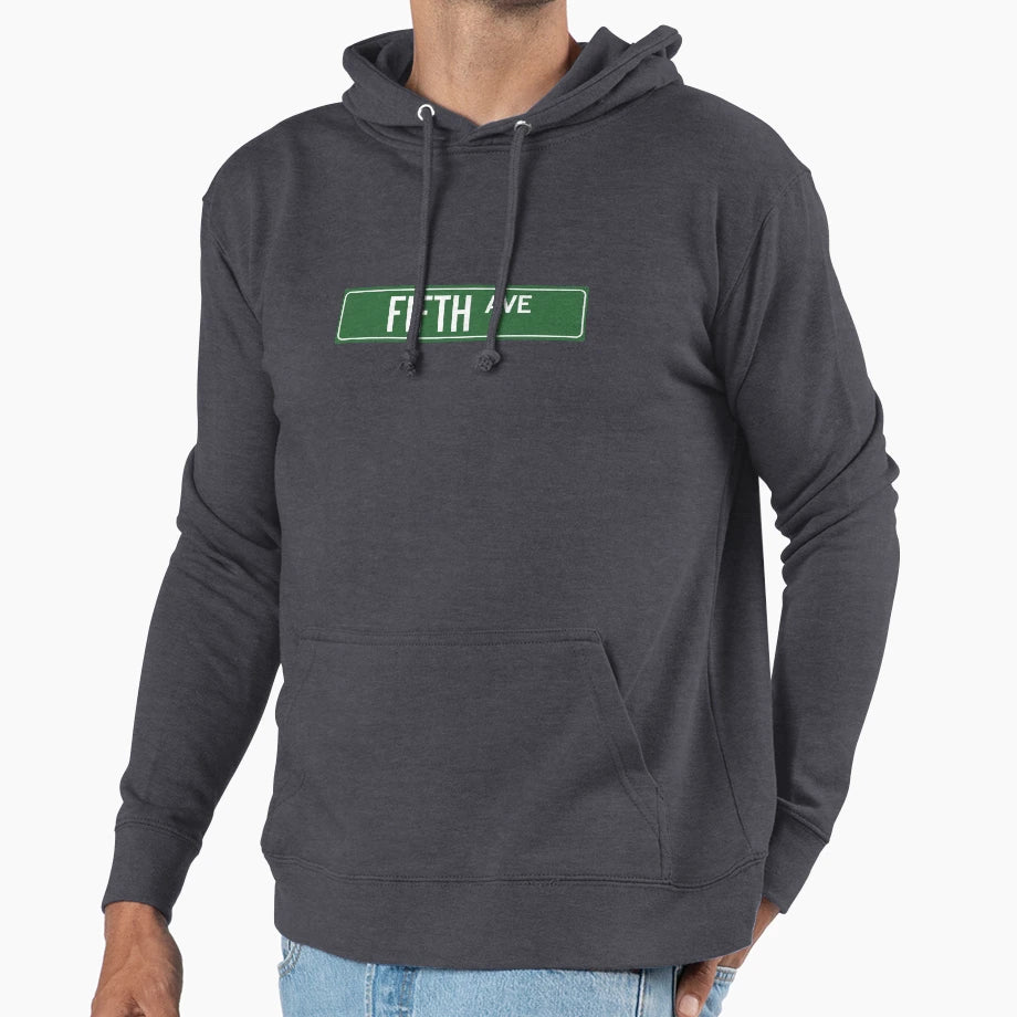 Fifth Ave Nyc Hoodie - Casual Everyday Wear Men Women - T-Shirt, Sweatshirt, Hoodie