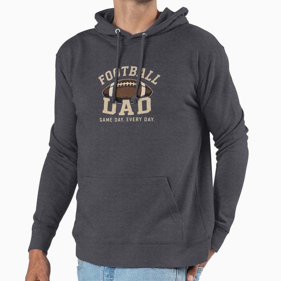 Football Dad Game Day Every Day Hoodie - Custom Art Print Men Women - T-Shirt, Sweatshirt, Hoodie