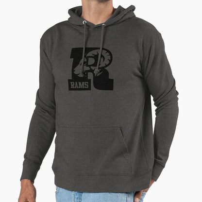 Rams R Hoodie - Novelty Apparel Unisex - T-Shirt, Sweatshirt, Hoodie