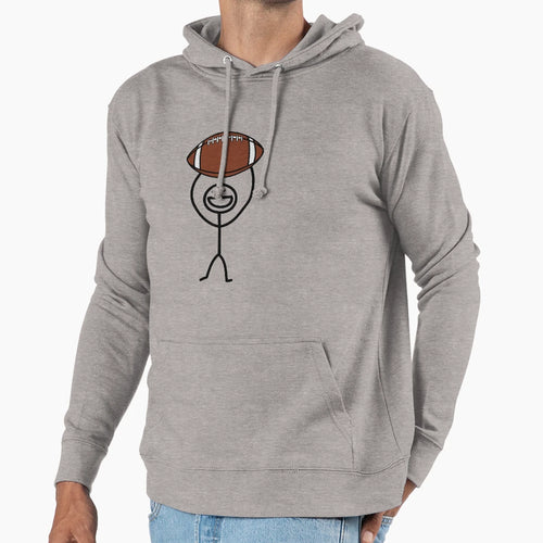 Football Fan Hoodie - Novelty Apparel for Adults - T-Shirt, Sweatshirt, Hoodie