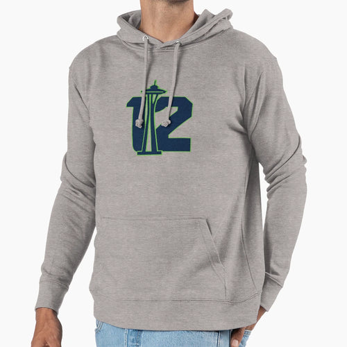 Seattles 12Th Hoodie - Minimalist Print Men Women - T-Shirt, Sweatshirt, Hoodie