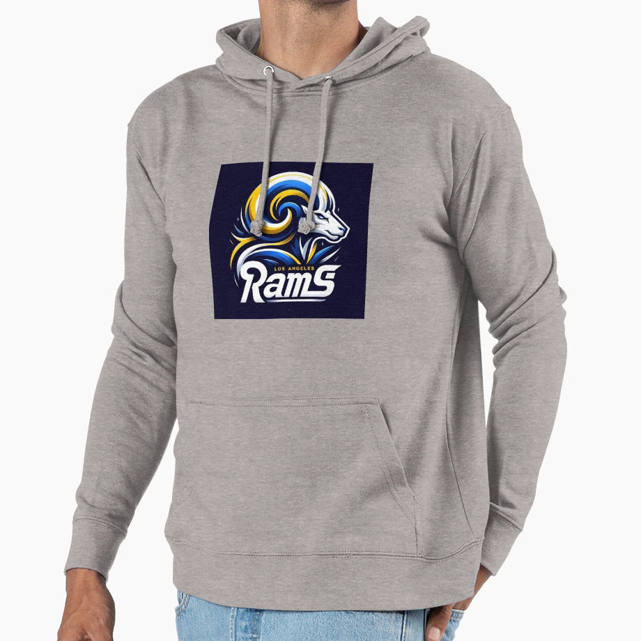 Rams Football Hoodie - Custom Art Print Unisex - T-Shirt, Sweatshirt, Hoodie