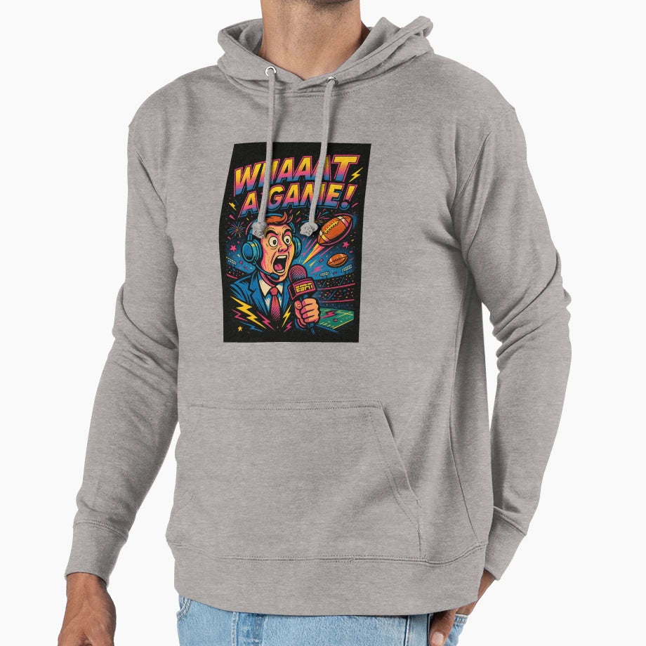 Tribute To Mike Patrick Espn Mayhem Hoodie - Casual Everyday Wear Unisex - T-Shirt, Sweatshirt, Hoodie
