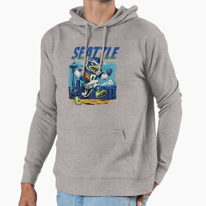 Champions Du Super Bowl Lx Des Seahawks Hoodie - Fun Novelty Design Unisex - T-Shirt, Sweatshirt, Hoodie
