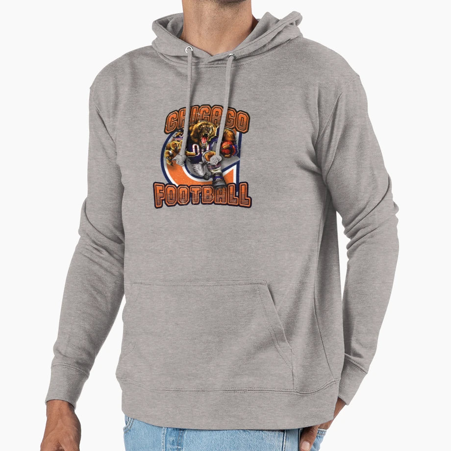 Chicago Football 5 Hoodie - Casual Everyday Wear for Adults - T-Shirt, Sweatshirt, Hoodie