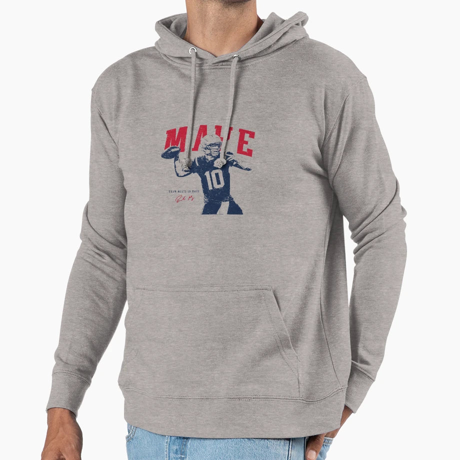Drake Maye Game Day Hoodie - Trendy Graphic for Adults - T-Shirt, Sweatshirt, Hoodie