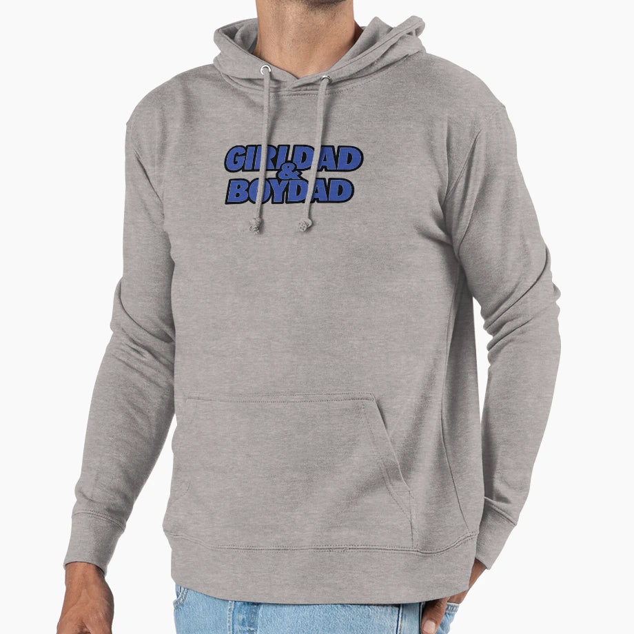 Girldad Boydad Dad Gift Hoodie - Graphic Print Men Women - T-Shirt, Sweatshirt, Hoodie