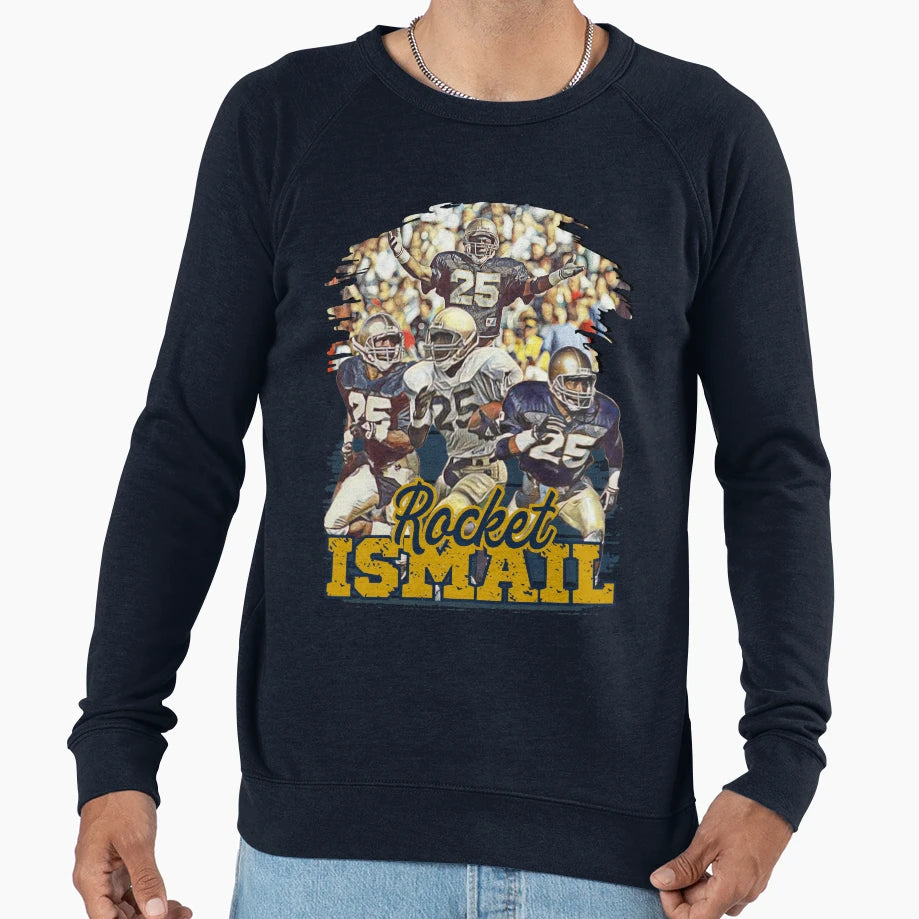 Rocket Ismail Football Legend Collage Sweatshirt - Unique Graphic Unisex - T-Shirt, Sweatshirt, Hoodie