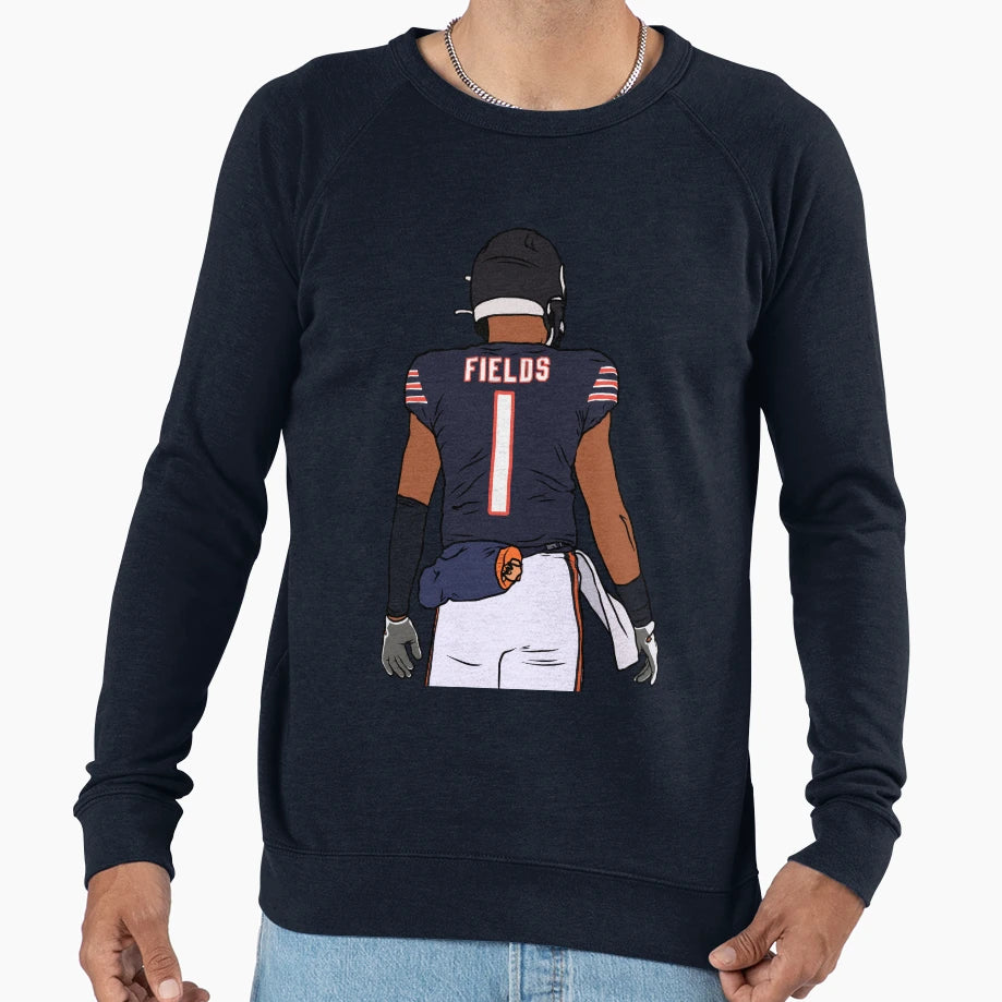Justin Fields Back To Sweatshirt - Custom Art Print Men Women - T-Shirt, Sweatshirt, Hoodie