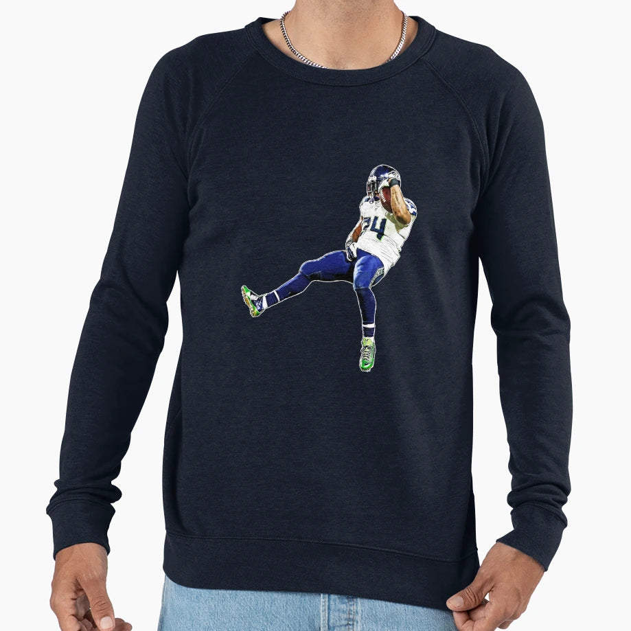 Marshawn Sweatshirt - Minimalist Print Men Women - T-Shirt, Sweatshirt, Hoodie