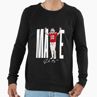 New England Football Maye Sweatshirt - Custom Art Print Unisex - T-Shirt, Sweatshirt, Hoodie