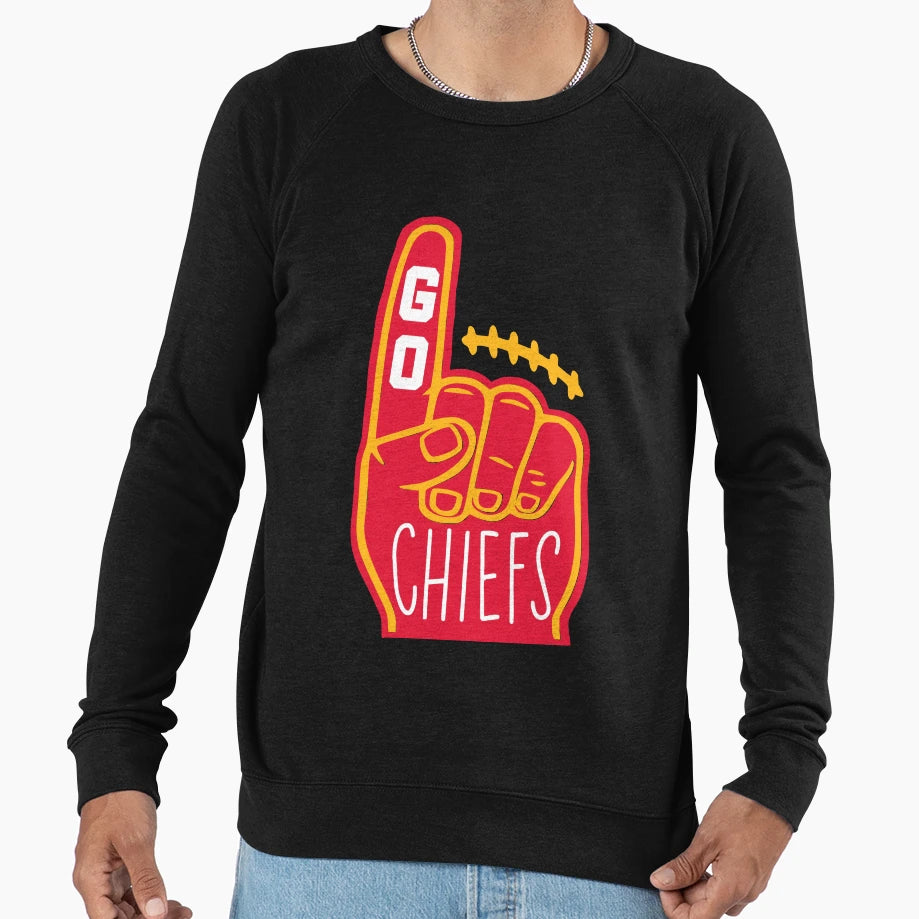 Go Chiefs Sweatshirt - Trendy Graphic Men Women - T-Shirt, Sweatshirt, Hoodie