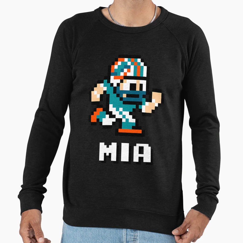 Miami Dolphins Tecmo Super Bowl Sweatshirt - Novelty Apparel Men Women - T-Shirt, Sweatshirt, Hoodie