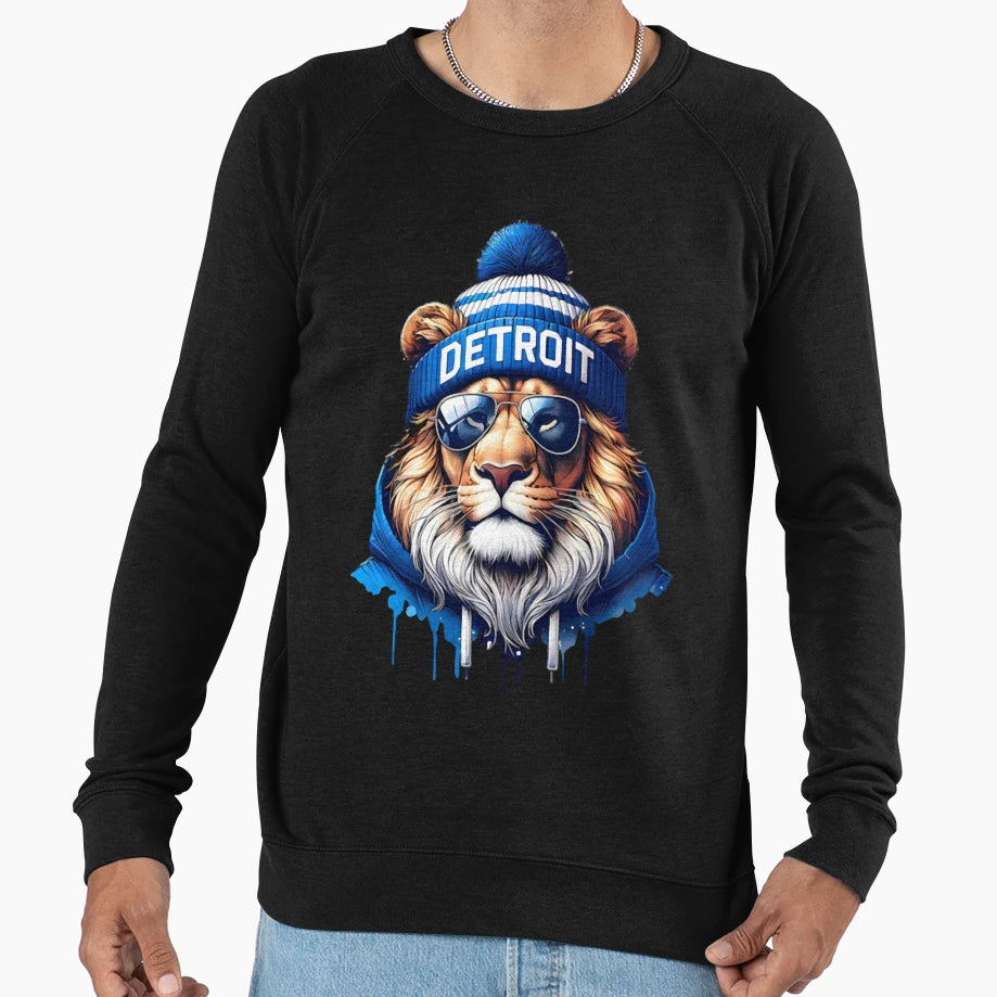 Detroit Lions Sweatshirt - Casual Everyday Wear for Adults - T-Shirt, Sweatshirt, Hoodie