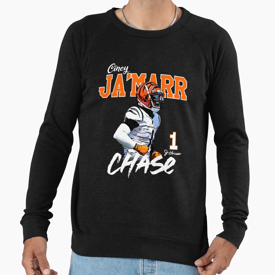 Jamarr Chase Sweatshirt - Trendy Graphic for Adults - T-Shirt, Sweatshirt, Hoodie