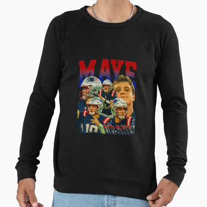 Maye New England Football Bootleg Sweatshirt - Unique Graphic for Adults - T-Shirt, Sweatshirt, Hoodie