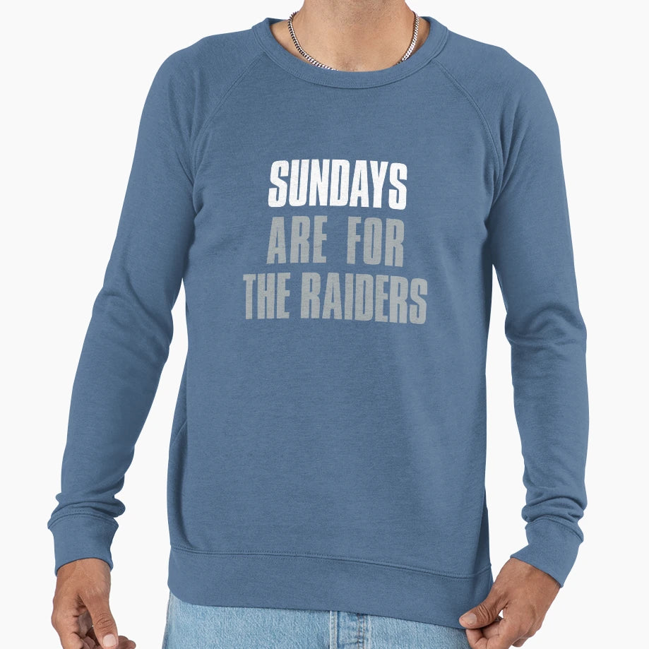 Sundays Are Raiders Oakland Sweatshirt - Aesthetic Graphic Men Women - T-Shirt, Sweatshirt, Hoodie
