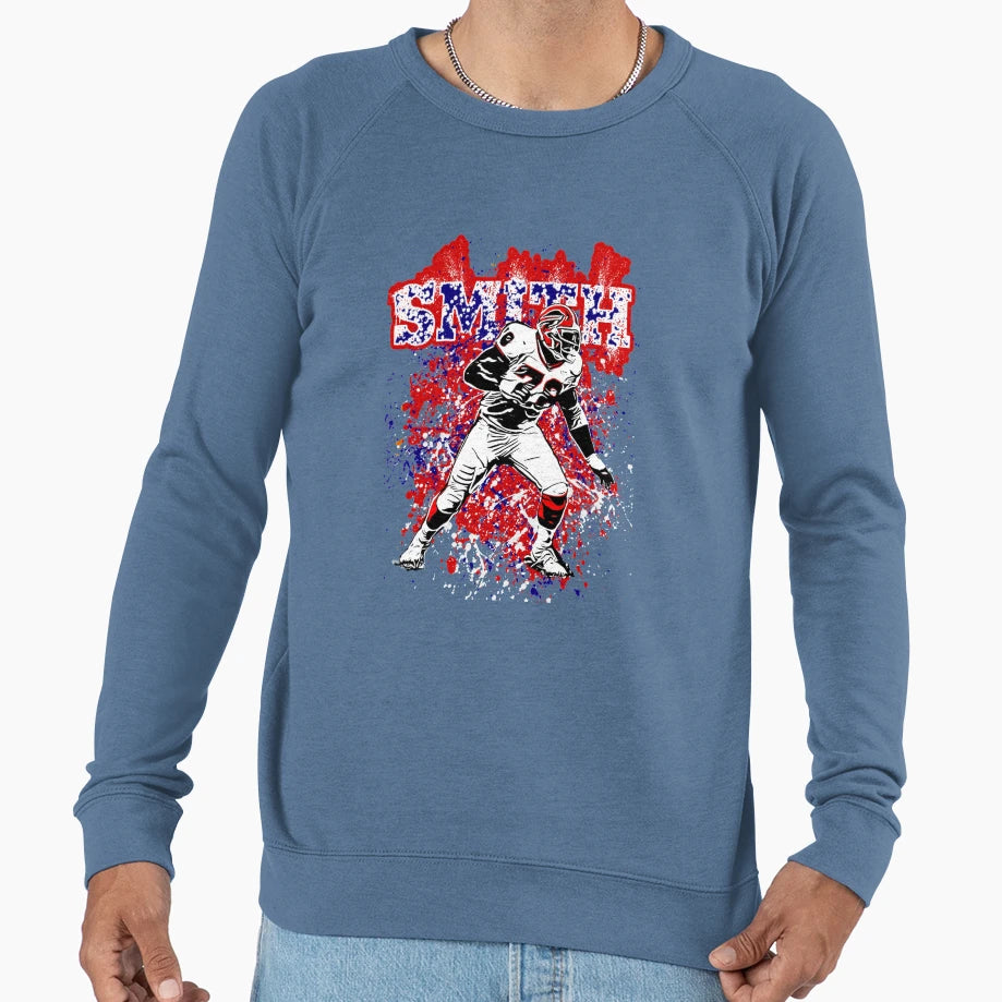 Bruce Smith Sweatshirt - Minimalist Print Men Women - T-Shirt, Sweatshirt, Hoodie