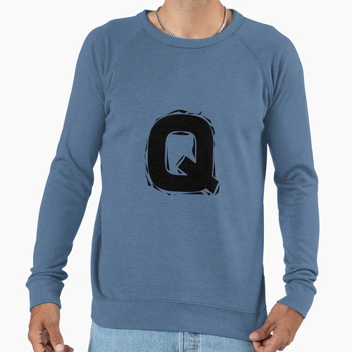 Letter Q Costume Vantage Sweatshirt - Aesthetic Graphic for Adults - T-Shirt, Sweatshirt, Hoodie
