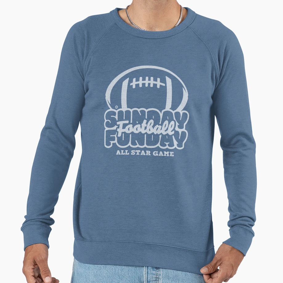 Sunday Funday Football Sweatshirt - Novelty Apparel Men Women - T-Shirt, Sweatshirt, Hoodie