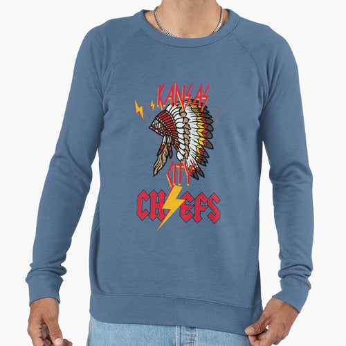 Chiefs Kc Metal Sweatshirt - Graphic Print Men Women - T-Shirt, Sweatshirt, Hoodie