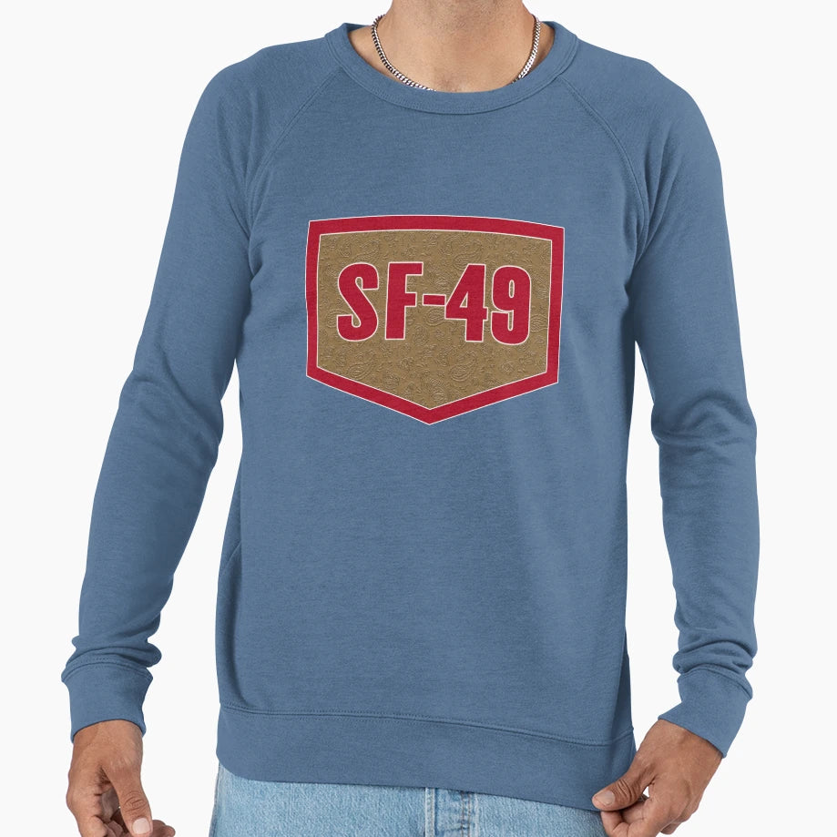 Sf 49 San Fransisco Parody Logo Sweatshirt - Graphic Print Unisex - T-Shirt, Sweatshirt, Hoodie