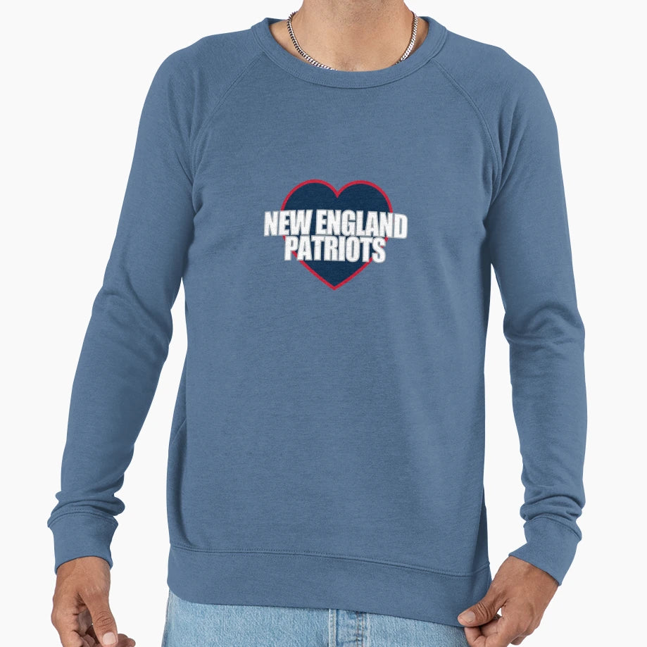 New England Patriots Heart Sweatshirt - Unique Graphic Men Women - T-Shirt, Sweatshirt, Hoodie