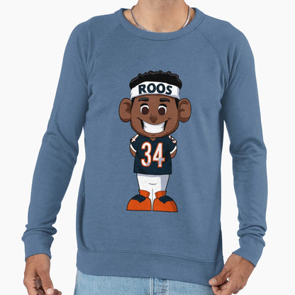 Walter Payton Cartoon Sweatshirt - Novelty Apparel Men Women - T-Shirt, Sweatshirt, Hoodie