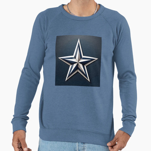 Sleek Nautical Star Emblem Sweatshirt - Aesthetic Graphic for Adults - T-Shirt, Sweatshirt, Hoodie