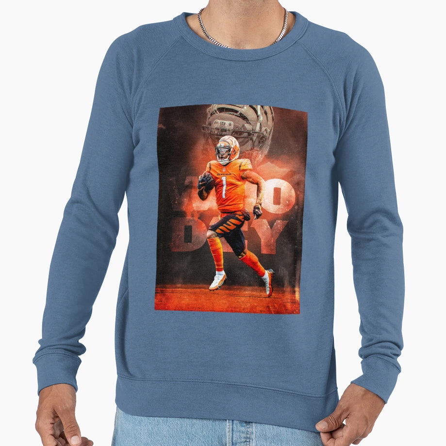 Jamarr Chase Cincinnati Who Dey Sweatshirt - Minimalist Print Unisex - T-Shirt, Sweatshirt, Hoodie