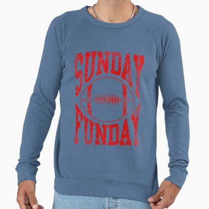 Sunday Funday Football Sweatshirt - Novelty Apparel Men Women - T-Shirt, Sweatshirt, Hoodie