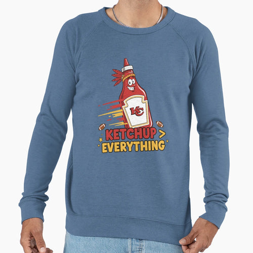 Chiefs Kc Kansas City Ketchup Sweatshirt - Casual Everyday Wear for Adults - T-Shirt, Sweatshirt, Hoodie