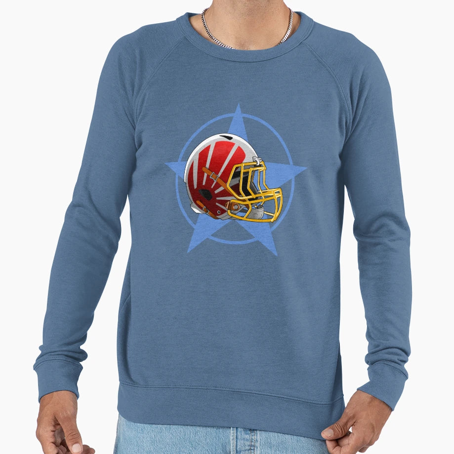 American Football Helmet Sweatshirt - Custom Art Print for Adults - T-Shirt, Sweatshirt, Hoodie