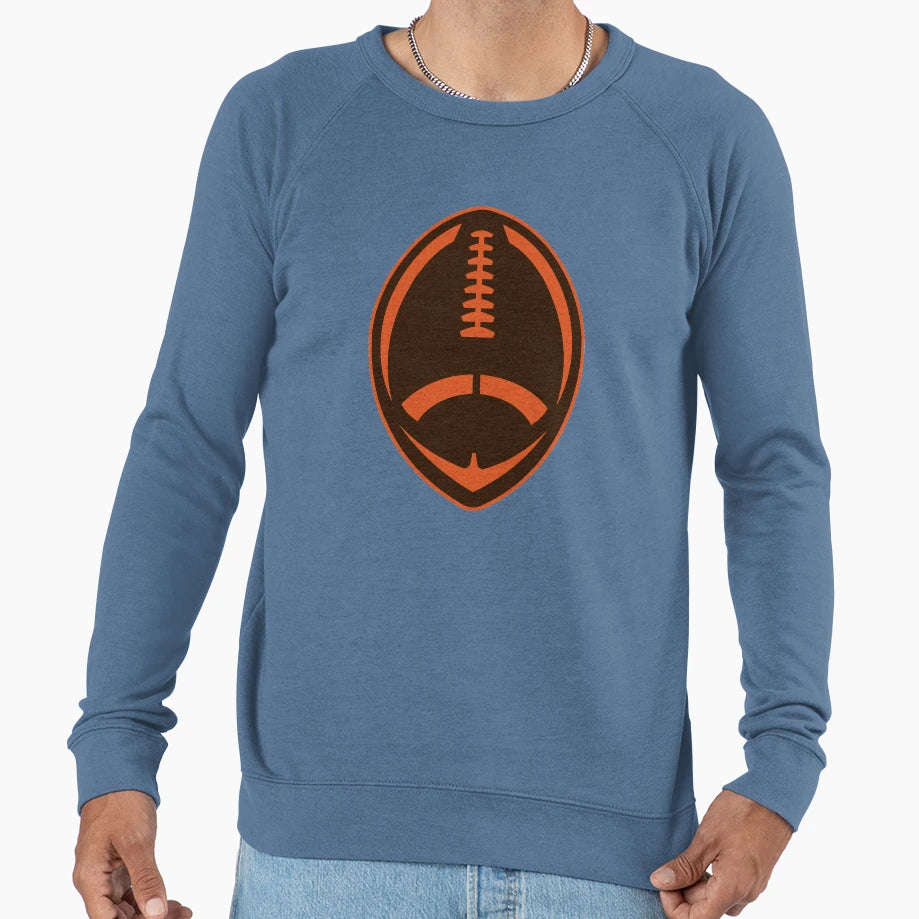 Vector Football Brown Sweatshirt - Unique Graphic Unisex - T-Shirt, Sweatshirt, Hoodie