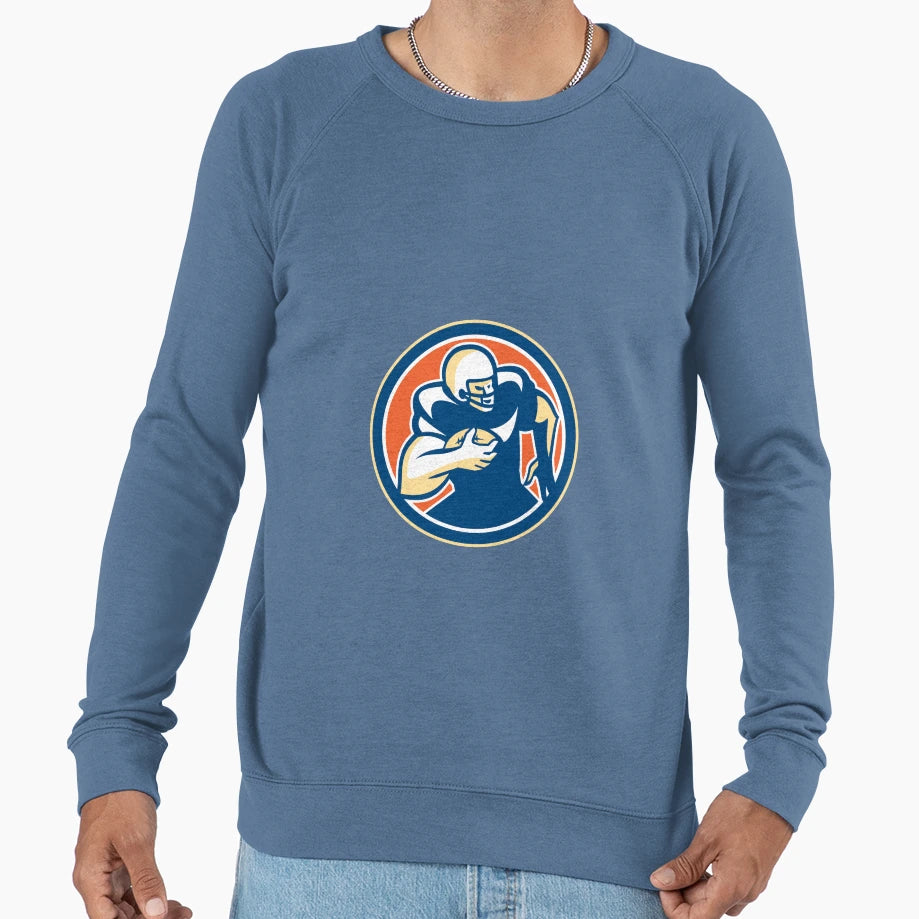 American Football Player Running Sweatshirt - Fun Novelty Design Men Women - T-Shirt, Sweatshirt, Hoodie
