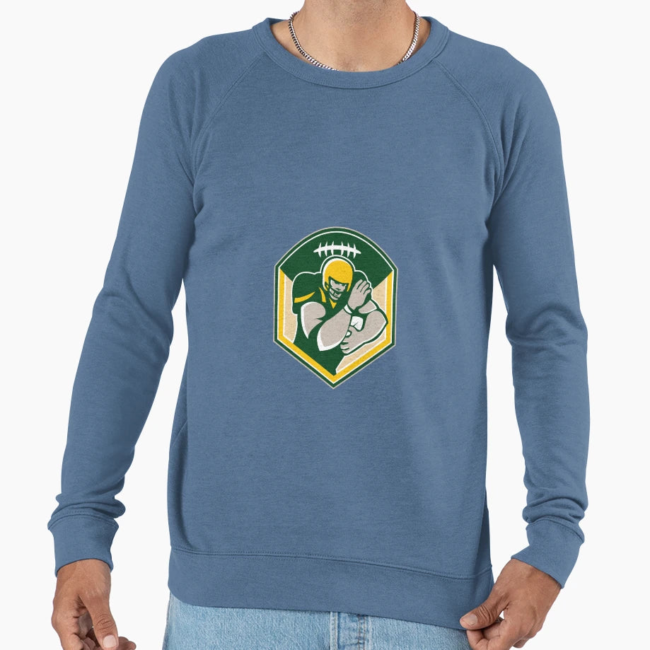 American Gridiron Running Back Fending Sweatshirt - Trendy Graphic Unisex - T-Shirt, Sweatshirt, Hoodie