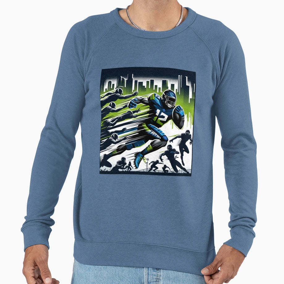 Seattle Football Sweatshirt - Aesthetic Graphic for Adults - T-Shirt, Sweatshirt, Hoodie